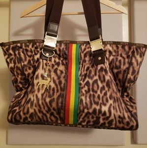 Gwen Stefani LAMB for Lesportsac Leopard Rasta "Tattoo Tote"
